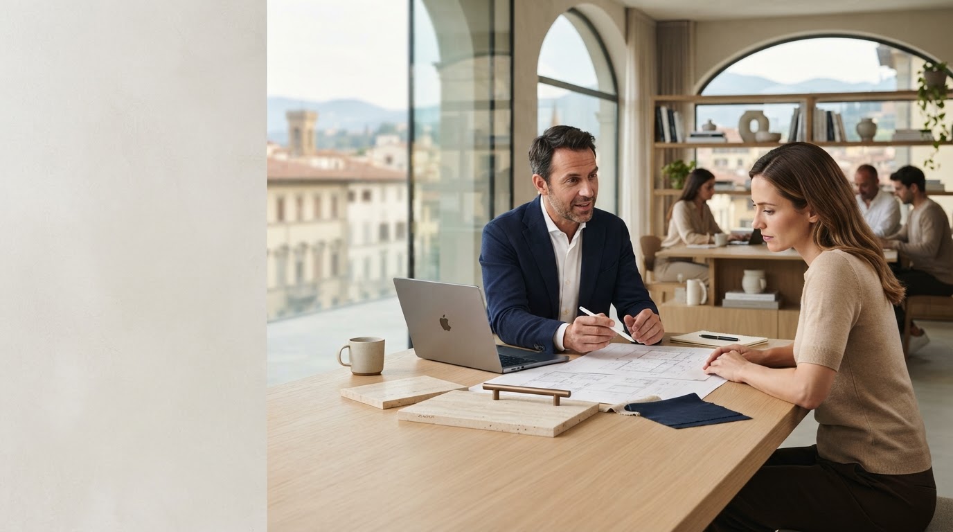 Ragnaro — postazione di lavoro con grafici di analisi dati e vista su una città costiera